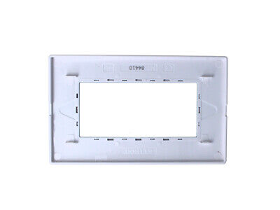 ETTROIT Placca In Vetro Serie Solar 4P Colore Nero Compatibile Con Bticino