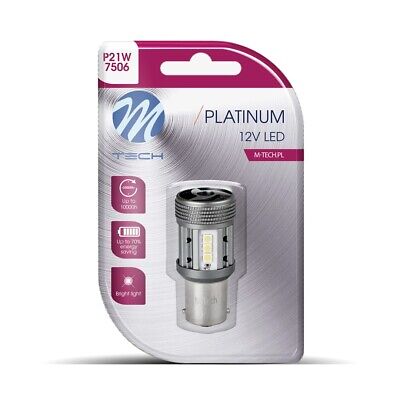Blister M-TECH Platinum LB851W-01B - 1156 P21W, 12-24V 1x Dioda LED 12x3030SMD,