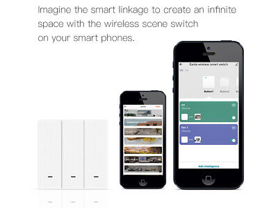 Interruttore Bluetooth BLE Mesh 3 Tasti Con 9 Scene Switch App Tuya