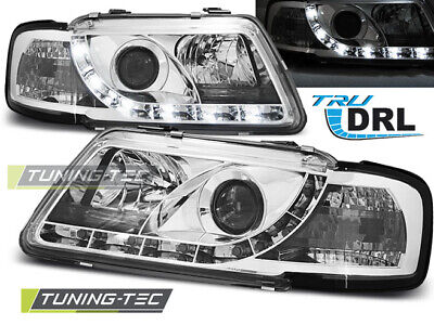 HEADLIGHTS TRUE DRL CHROME fits A3 8L 08.96-08.00