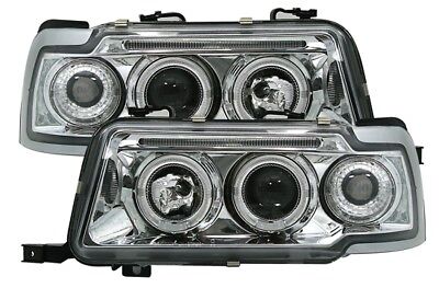 Coppia Angel Eyes Fari fanali Tuning per 80 B4 cromati