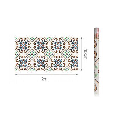 6 Rotoli Carta Adesive Per Mobili 45X200cm Colorati con Disegni da Parati