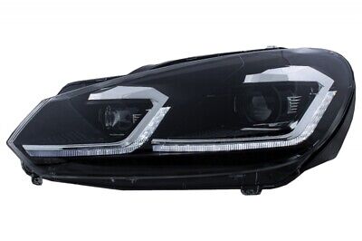 Coppia Fari Fanali Tuning Golf 6 VI 2008>2013 ottica 7.5 Look freccia dinamica
