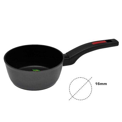Casseruola Induzione Fonda Antiaderente 1 Manico Lungo Diametro 16cm Spessore