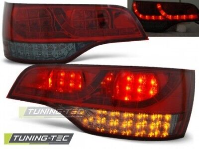 Coppia Fari Fanali Tuning Posteriori Q7 06-09 Fume' Rosso LED