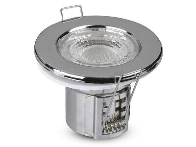 Faretto Led da Incasso Dimmerabile 5W 3000K Colore Cromato IP65 Resistente al F