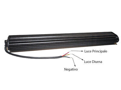 Barra Led Fuoristrada Slim 30W 12V 24V 10 26cm Con Daylight Luce Diurne IP67