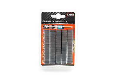 500pcs Punti Per Graffatrice 0,7x6mm <ul><li>Punti Universali tipo D 0,7x6mm,