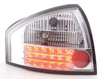 Coppia Fari Fanali Posteriori Tuning LED A6 Berlina (4B) 97-03 cromato