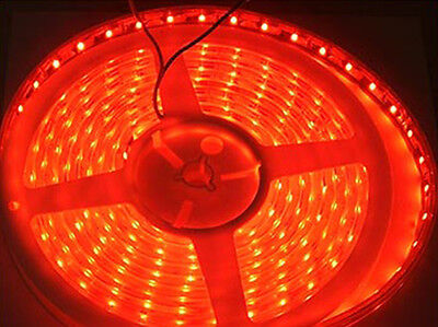 24V Bobina Led 5 Metri 300 Smd Rosso Tagliabile Impermeabile IP67
