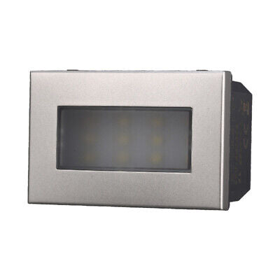 ETTROIT Lampada Led Segnapasso 3P 220V Grigio 6000K Compatibile Con Bticino
