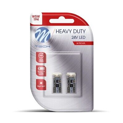 Blister 2x LED L9329 - W5W 4xSMD2835 CANBUS 24V bianco