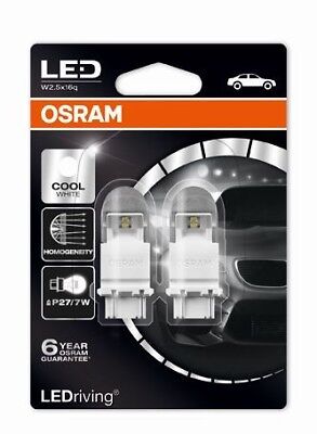 COPPIA Lampada Lampadina Luce OSRAM LEDriving (T25) P27/7W 1.42W 0.54W 12V 3557