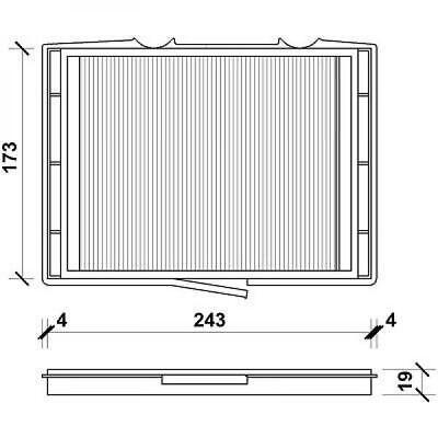 Filtro abitacolo antipolline MEGANE oem 7700424093