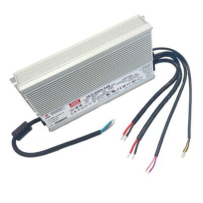 MeanWell HLG-600H-24B Alimentatore Led Driver CV CC IP67 Dimmerabile 600W 24V