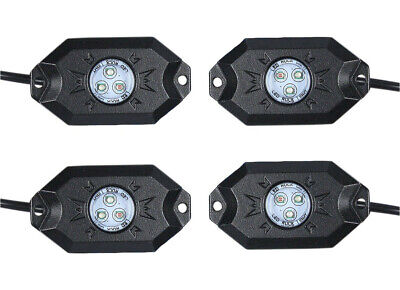 Kit RGB Rock Light Bluetooth APP Sensore Musica 8 Led 12 24V sottoscocca tuning