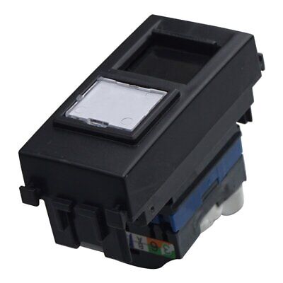 ETTROIT Connettore Rete Presa Dati RJ45 CAT6 Colore Nero Compatibile Con Vimar