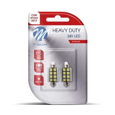 Blister 2x LED L9327 C5W 41mm 24V 8xSMD5050 CANBUS bianco