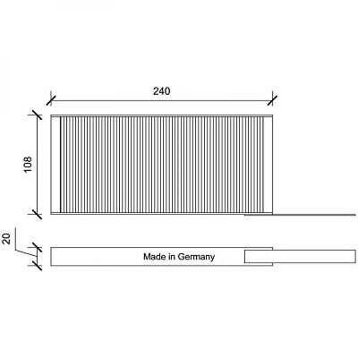 Filtro abitacolo antipolline KANGOO/Master MOVANO