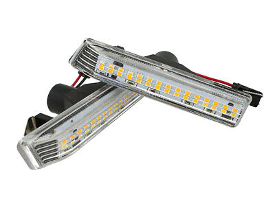 Kit Freccia Laterale a Led Side Marker Lente Trasparente Luce Arancione Per