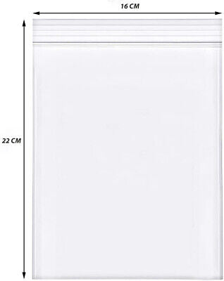 1000 Pezzi Buste Richiudibili con Zip a Pressione 16X22mm Trasparente Spessore