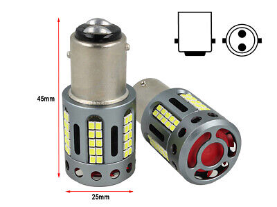 Lampada Led BAY15D 1157 100% Canbus 12V 21/5W Effettiva Bianco 6000K Con Ventol