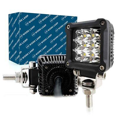 Faro Led da Lavoro Work Light Lampada Supplementare Quadrato 2'' 27W 2700LM 12V