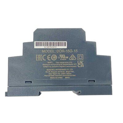 MeanWell DDR-15G-15 Convertitore tipo DC-DC per Guida DIN Input 9-36V Output