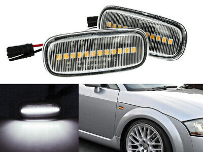 Kit Freccia Laterale a Led Side Marker Lente Trasparente Luce Bianco Per T