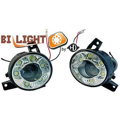 Coppia fendinebbia TUNING POLO 9N 01-05 cromati con luce lenticolare con a