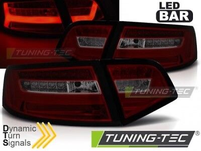 Faro Fanale Tuning A6 08-11 SEDAN Fume' Rosso LED BAR