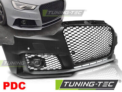 FRONT BUMPER SPORT GLOSSY BLACK PDC fits A3 12-16
