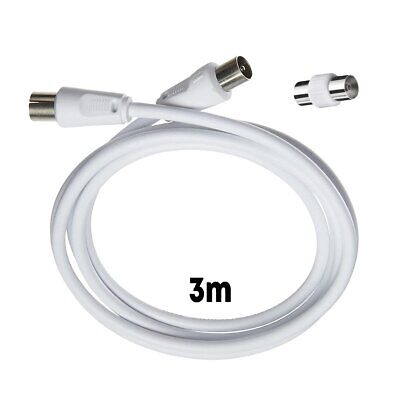 Cavo Coassiale Antenna TV con Connettore Dritto Maschio Adattatore Femmina