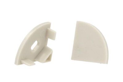 Coppia Tappi Tappini Termine Per Chiusure Profilo Alluminio Angolare Slim BA161
