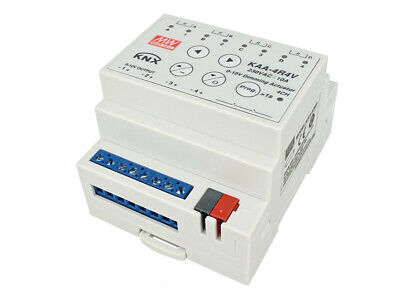 MeanWell KAA-4R4V-10 Attuatore KNX Led Dimmer 0-10V 4 Canali 10A Konnex Per Gui