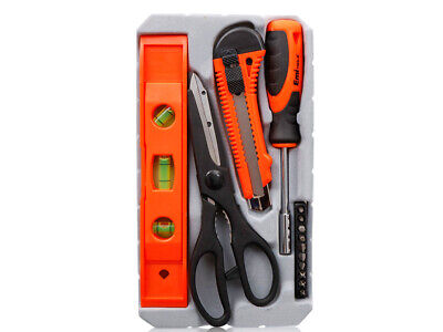 Kit Cacciaviti Da 14 Pezzi Con Punte CR-V Taglierino Forbici Livella Magnetica