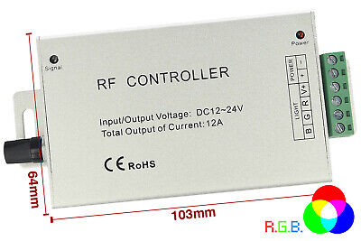 Centralina RF o Controller Strip Led RGB Cambio Colore A Ritmo Di Musica DC