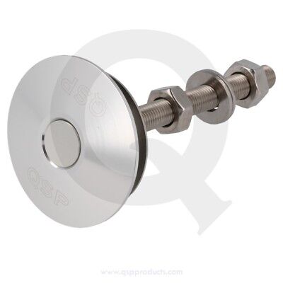 Ganci chiusura cofano Super Veloce 60 mm - M10 - alluminio silver