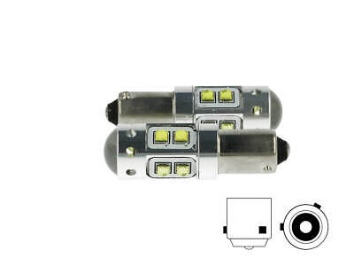 Lampada Led H21 BAY9s H21W 12V 50W Arancione 10 Smd Cree Piedini Sfalsati Per
