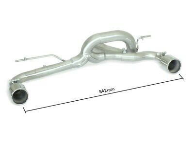 Marmitta terminale posteriore Gr. N inox 2 uscite rotondi 2/90 Serie1 F20 21