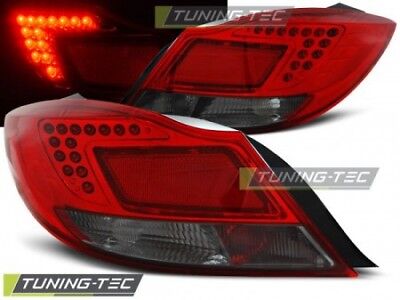 Coppia Faro Fanale Tuning INSIGNIA 08-12 4D/HB berlina Fume' Rosso LED