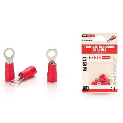 <ul><li>Kit 10 Pezzi Terminale Capocorda ad Anello Preisolati</li><li>Potenza