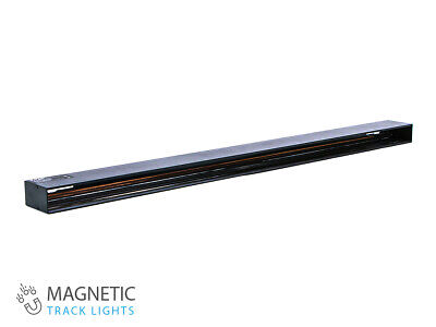 Binario Magnetico Soffitto Per Sistema Illuminazione Colore Nero 1 Metro