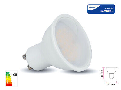 Lampada Led GU10 10W 1000LM 220V 110 Gradi Neutro 4000K Diffusore Opale Chip
