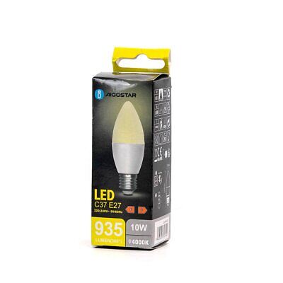 Lampada Led E27 C37 10W 935LM 4000K 37X110mm <ul> <li><strong>Lampada