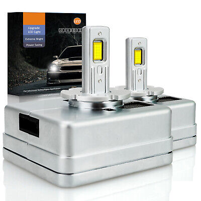 Kit Full Led Premium D5S 80W 12V 6000K 12000 Lumen 100% Canbus Piu Luminoso