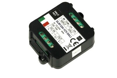 Dalcnet DLM1224-1CV-DALI Led Dimmer Bus DALI 12V 24V 10A Pulsante N.O. 0/1-10V