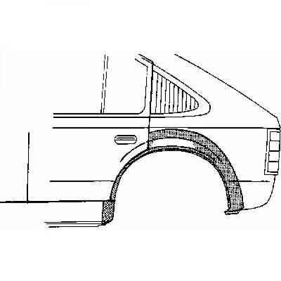 CORSA DELLA RUOTA POSTERIORE LI. COMPATIBILE CON MAZDA 323, PANNELLO REP.98-03