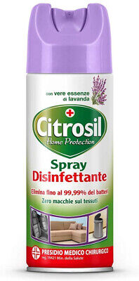 12 Pezzi Spray Disinfettante Citrosil Home Protection Da 300ml Elimina Fino a 9