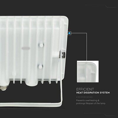 Faro Led Flood Light 30W 2510lm IP65 Slim 150x122x27mm Carcassa Bianca Luce